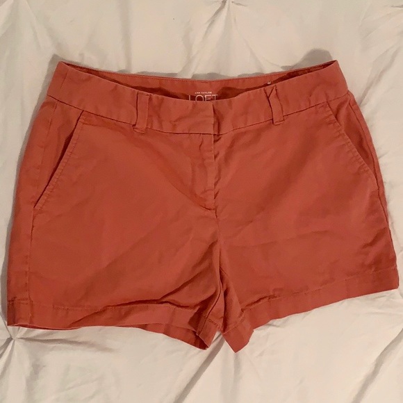 Salmon cotton shorts from LOFT - Picture 3 of 4